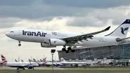 (ویدئو) لحظه فرود پرواز ایران ایر در طوفان دیروز فرودگاه لندن
