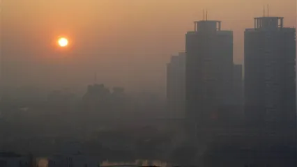 (ویدئو) وضعیت وحشتناک آلودگی هوای تهران در روزهای آتی