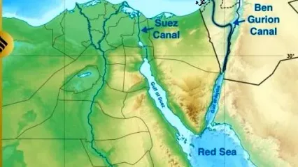 کانال رقیب سوئز که دریای سرخ را به مدیترانه وصل می کند، دلیل حمله اسرائیل به غزه است؟/ ویدئو