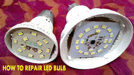 (ویدئو) فرآیند تعمیر لامپ ال ای دی(LED) به سبک برقکار سریلانکایی