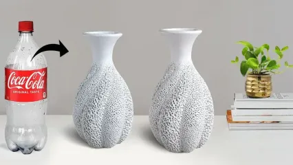 (ویدئو) نحوه ساخت گلدان های جذاب و کاربردی با بطری پلاستیکی نوشابه