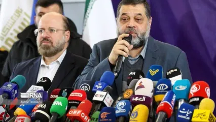 تصاویر افتتاح نمایشگاه رسانه‌های ایران با حضور سران حماس