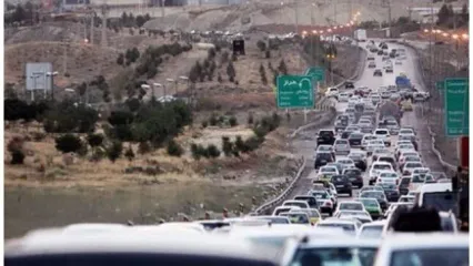 وضعیت ترافیک جاده چالوس و آزادراه تهران - شمال