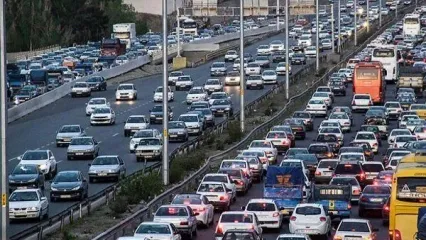 ترافیک سنگین در آزاد راه تهران- کرج | رانندگان عجله و شتاب نکنید