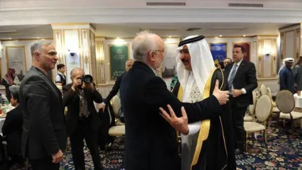 ضیافت سفیر سعودی در تهران/ استقبال گرم سفیر عربستان از علی اکبر صالحی + ببینید