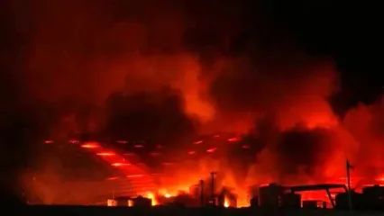 آتش‌سوزی در بازاری در اربیل عراق؛ ۵۰ نفر مصدوم شدند/ ویدئو