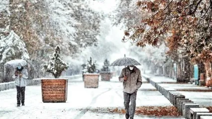 بارش باران و برف در بیشتر مناطق ایران/ ویدئو