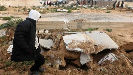 سی ان ان: ارتش اسرائیل ۱۶ گورستان غزه را ویران کرده/ ویدئو