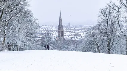 ببینید / بارش سنگین برف در اسکاتلند + فیلم