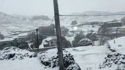 (ویدیو) برف سنگین این منطقه از ایران را سفیدپوش کرد!