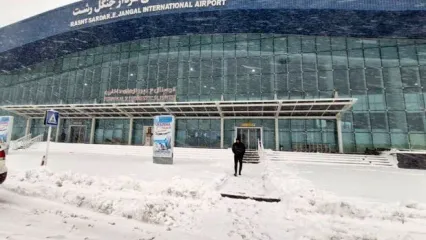 ویدیو | برف باورنکردنی پرواز ملوان را لغو کرد