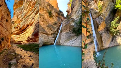 آبشار زیبای شرشری در روستای ونشید مازندران + فیلم