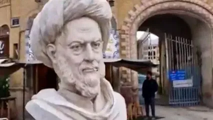 (ویدئو) حرکت زشت با مجسمه سعدی در شیراز
