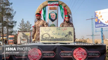 تصاویر: تشییع و تدفین شهید گمنام در قم