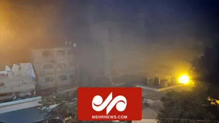 بمباران دو خانه در دیر البلح در مرکز غزه