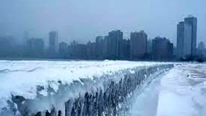 ویدئویی آخرالزمانی از شیکاگو در فصل زمستان