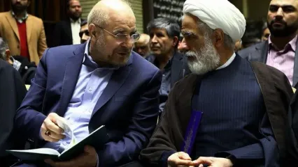 تصاویر: حضور قالیباف در مراسم ختم همسر رئیس کمیته امداد امام(ره)