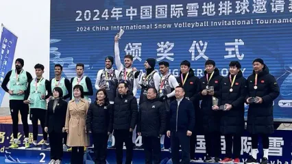 مدال نقره ایران در والیبال برفی قهرمانی آسیا