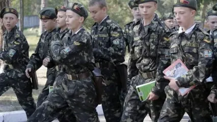 تحولات اوکراین| کودکان در مدارس برای جنگیدن آماده می‌شوند