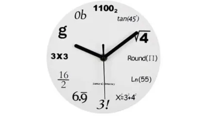 (عکس) ساعت یک ریاضی دان باید اینجوری باشه!
