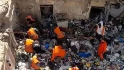 (ویدئو) کشف ۹۰ خاور زباله از منزل یک میلیاردر در بجنورد