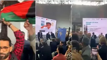 در حمایت از مردم غزه؛  سفیر ایتالیا از نمایشگاه کتاب در تونس اخراج شد+ فیلم