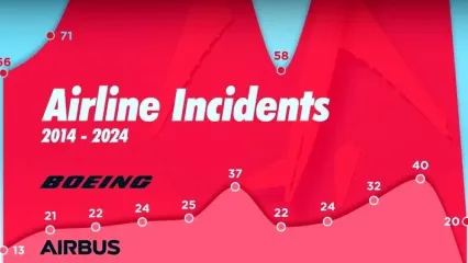 مقایسه‌ی بوئینگ و ایرباس در سوانح و حوادث هوایی آمریکا/ اینفوگرافیک