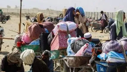 خروج شماری از مهاجران افغان از ایران