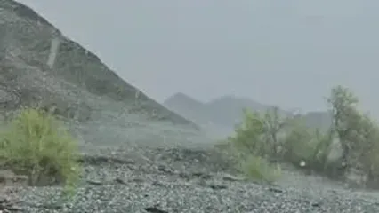 بارش های سنگین و تندری در سیستان و بلوچستان آغاز شد + فیلم