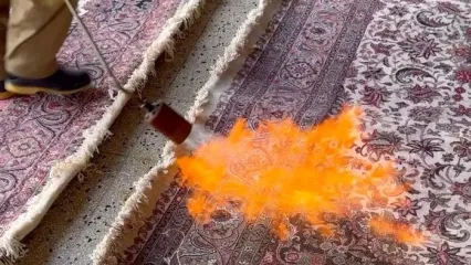 کز دادن فرش دستباف؛ هنری که از آب و آتش گذشته!+ فیلم