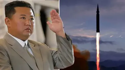 خودنمایی رهبر کره شمالی کنار موشک جدید مافوق صوت!+ فیلم