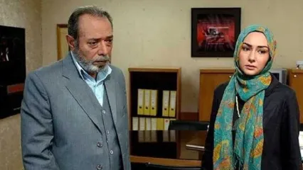 عکسِ دیده‌نشده از هانیه توسلی و علی نصیریان در پشت‌صحنه سریال میوه ممنوعه