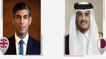 رایزنی امیر قطر و نخست‌وزیر انگلیس درباره نوار غزه