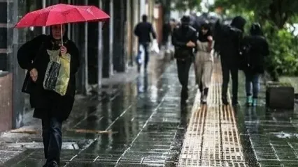 بارش باران در اغلب استان‌های ایران