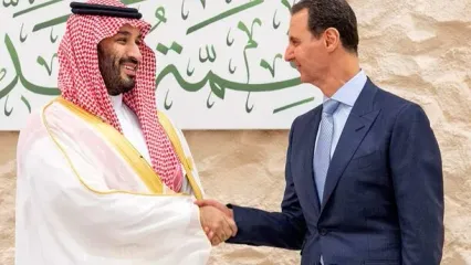دیدار بشار اسد و بن‌سلمان در حاشیه نشست اتحادیه عرب