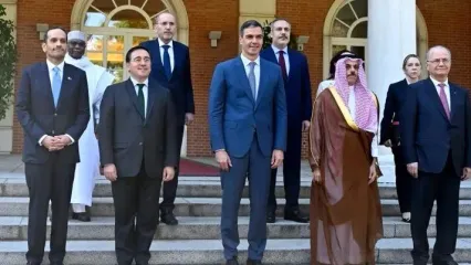 دیدار نخست‌وزیر اسپانیا با چند تن از مقامات ارشد خاورمیانه پس از به رسمیت شناختن کشور فلسطین