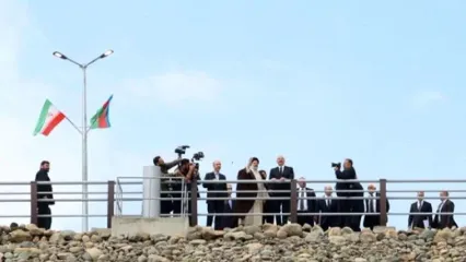 روسای جمهور ایران و آذربایجان از سد قیز قلعه‌سی بازدید کردند