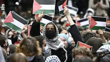 فرانسه دانشجویان حامی فلسطین را بازداشت کرد