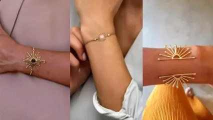 درخشش خورشید بر دستان شما: زیباترین مدل های دستبند طرح خورشید