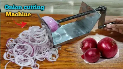 (ویدئو) نحوه درست کردن یک ابزار ساده برای خلالی کردن پیاز!