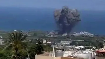 حملهٔ جنگنده‌های صهیونیستی به جنوب لبنان/ ویدئو