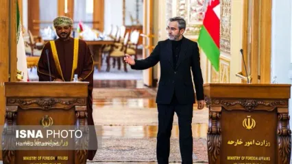 تصاویر: دیدار وزیر امور خارجه عمان با علی باقری