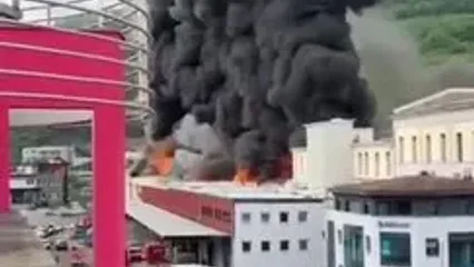 آتش سوزی گسترده در ایتالیا