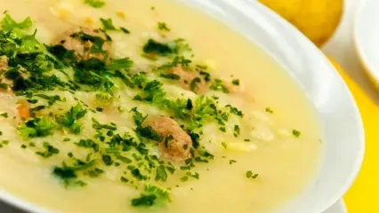 سوپ تره فرنگی ساده و خوشمزه با جو + نحوه تهیه