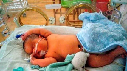 تولد سنگین وزن‌ترین نوزاد ۱۴۰۳ در میاندوآب