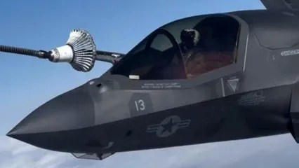 نمایی از سوخت‌گیری F-35 ؛ جذاب ترین رویداد آسمان!