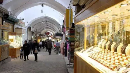 عکس پر سر و صدا از ورودی بازار طلای تهران