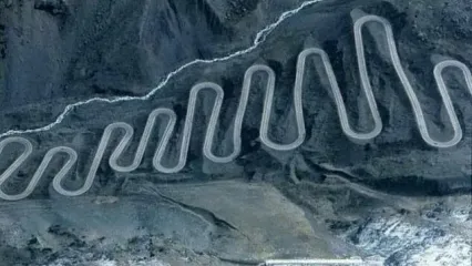 زیباترین و حیرت انگیز جاده پیچ در پیچ جهان در مرز آرژانتین و شیلی+ فیلم