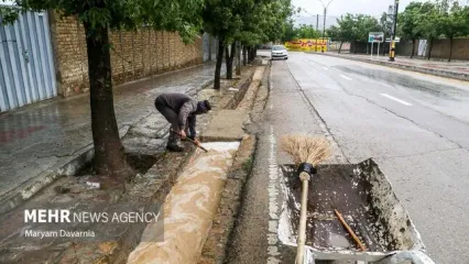 تصاویر: بارش شدید باران در بجنورد