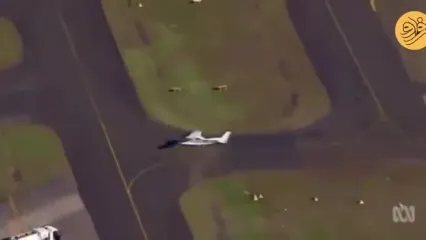 (ویدئو) لحظه فرود سخت یک هواپیمای تک موتوره در سیدنی